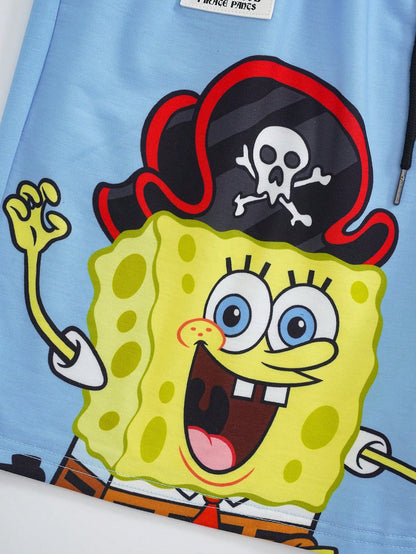 Men's SpongeBob SquarePants Cartoon Beach Shorts