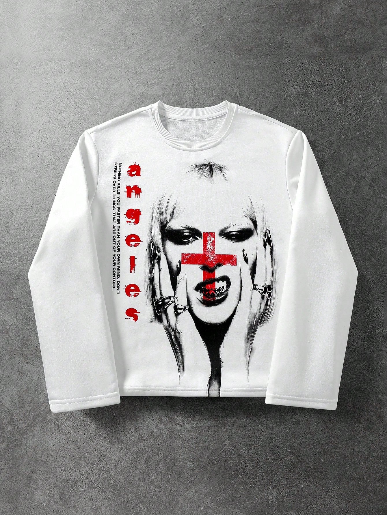 Street Life Men Character Graphic Long Sleeve Tee
