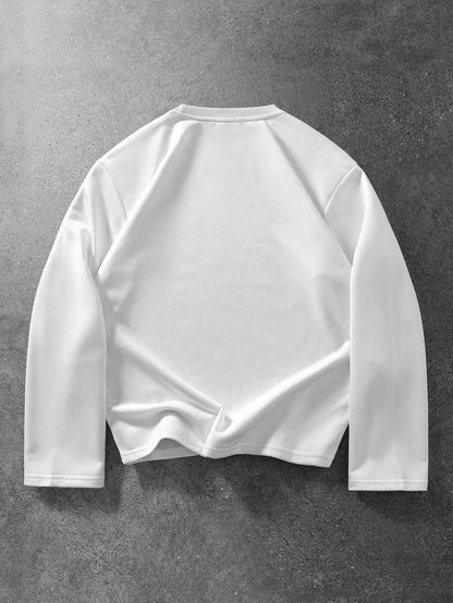 Street Life Men Character Graphic Long Sleeve Tee