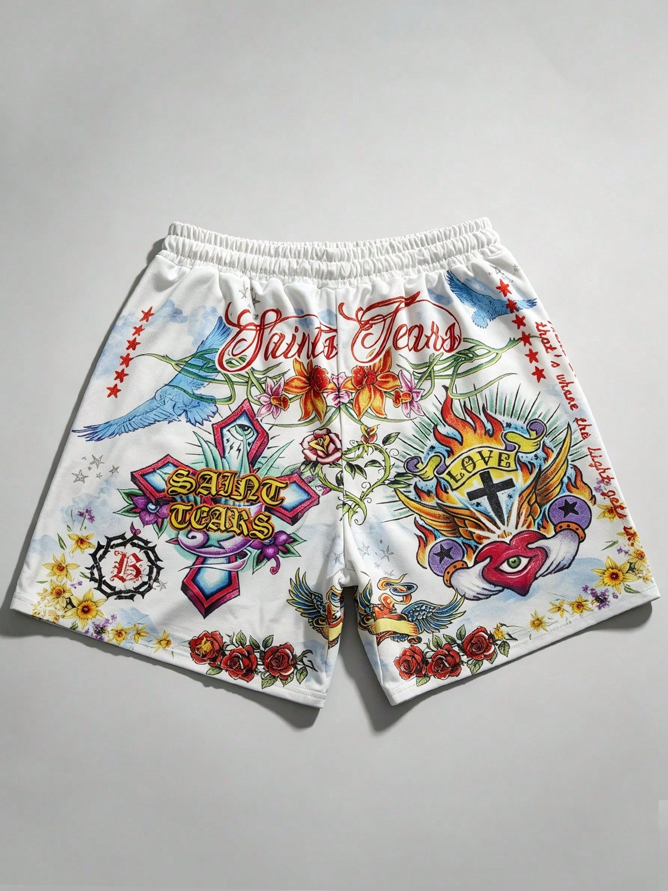 Oil Painting Digital Print Men Casual Shorts