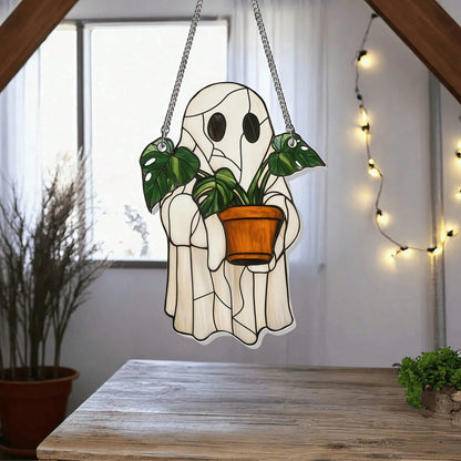 2Pcs Ghost Acrylic Sun Catcher Window Decor