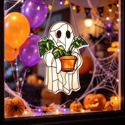 2Pcs Ghost Acrylic Sun Catcher Window Decor