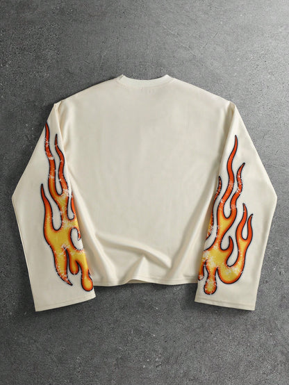 Men Printed Vintage Streetwear Tee