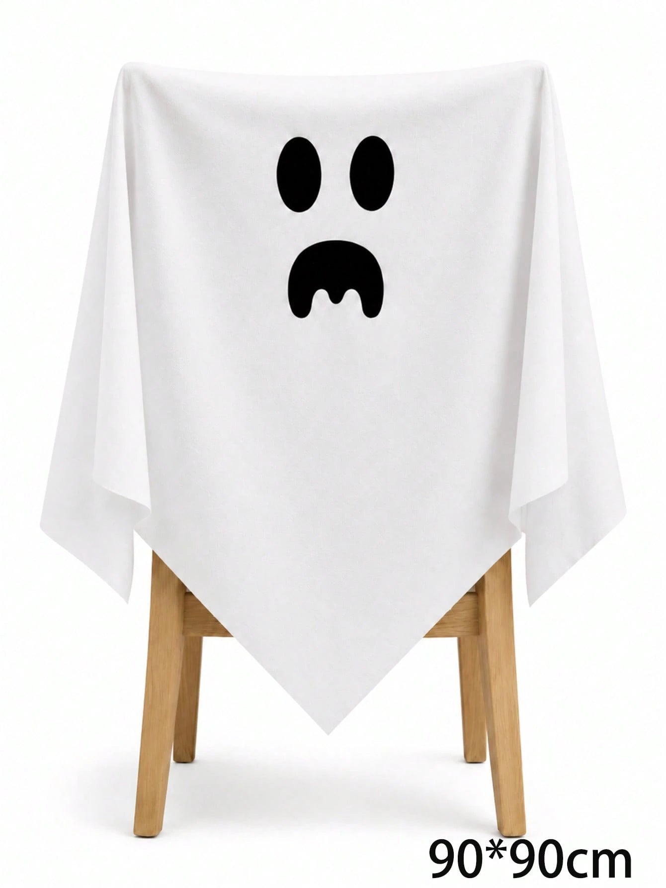 Halloween Ghost Chair Cover White Spooky Decor