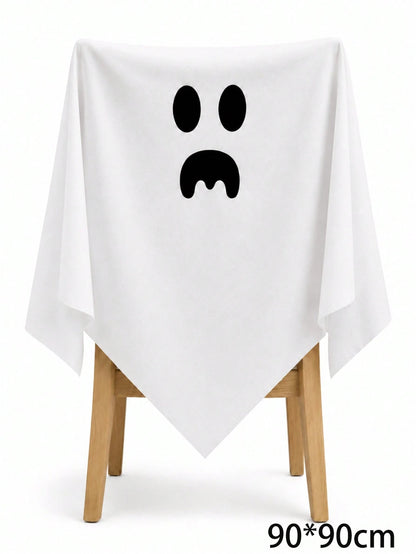 Halloween Ghost Chair Cover White Spooky Decor