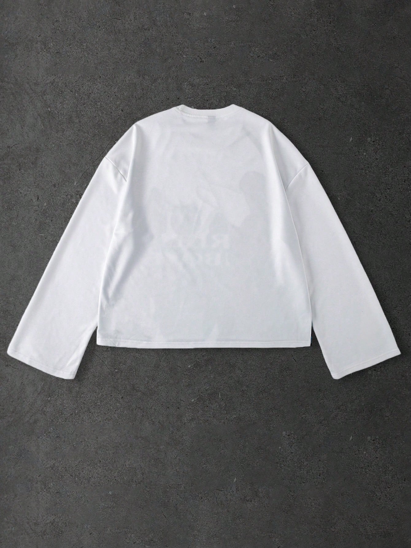Men Character Print Loose Long Sleeve T-Shirt