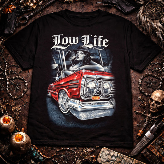 Lowrider Girl Low Life Streetwear Chicano Style T-Shirt