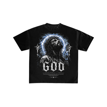 God Over Everything Jesus Electric Graphic Tee