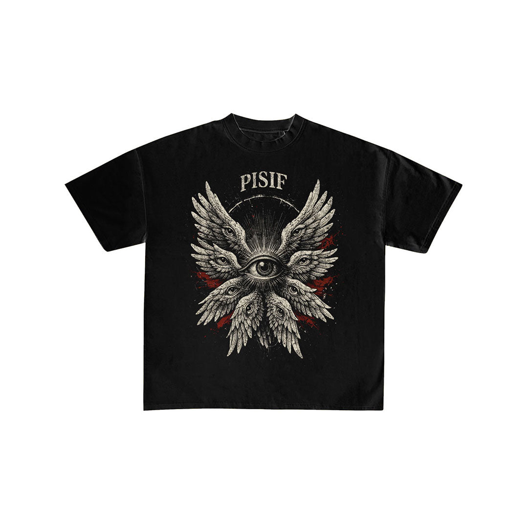 Biblically Accurate Angel Graphic Oversized T-Shirt