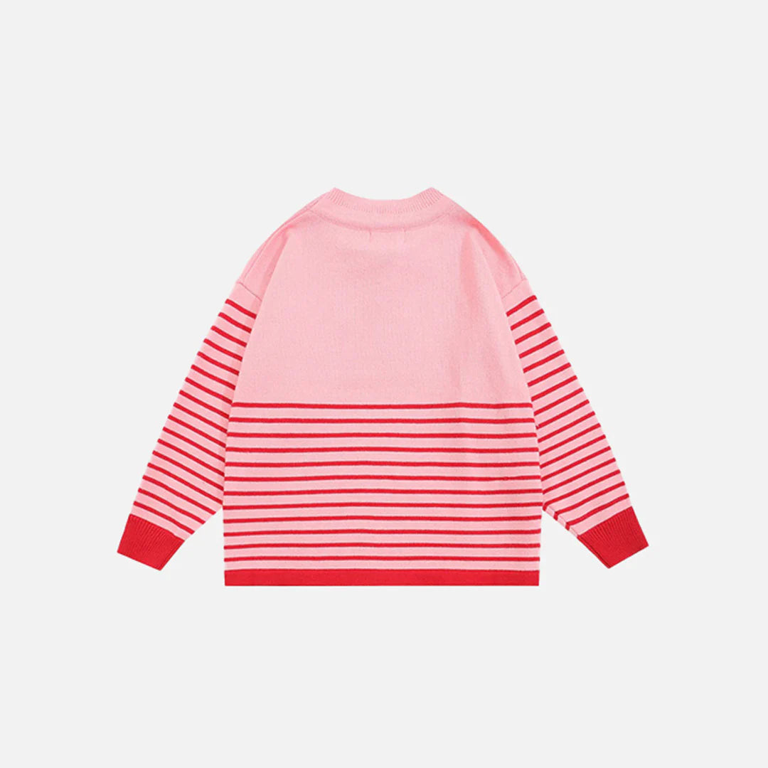 Y2K Star Stripes Perfect Sweater
