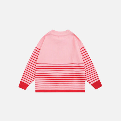 Y2K Star Stripes Perfect Sweater