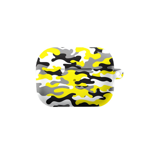 Yellow Grey Camo AirPods Case