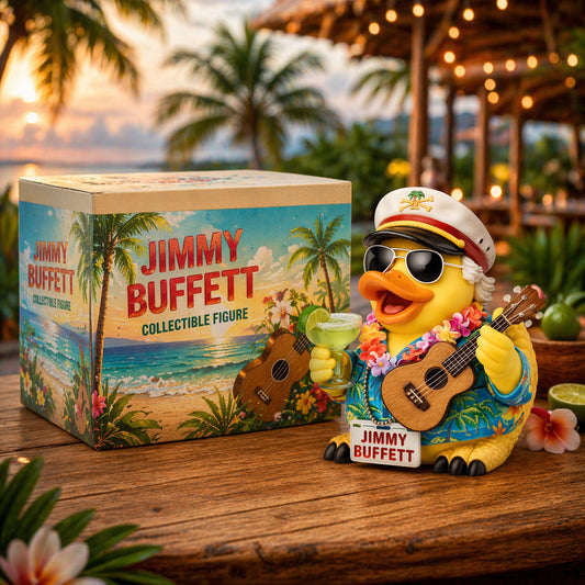 Jimmy Buffett Parrothead Rubber Duck Figurine