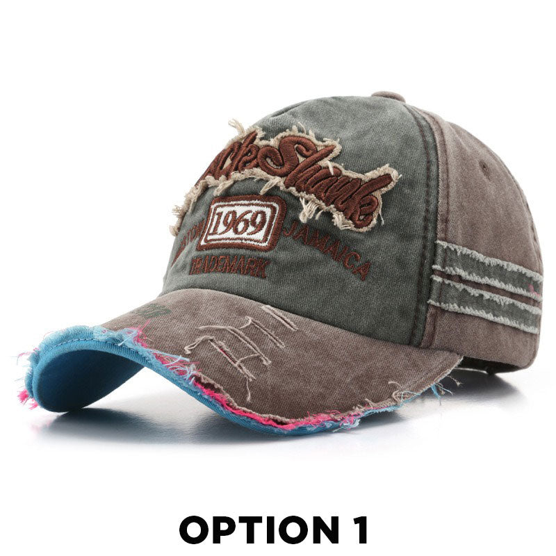 1969 Retro Washed Letter Embroidered Baseball Cap