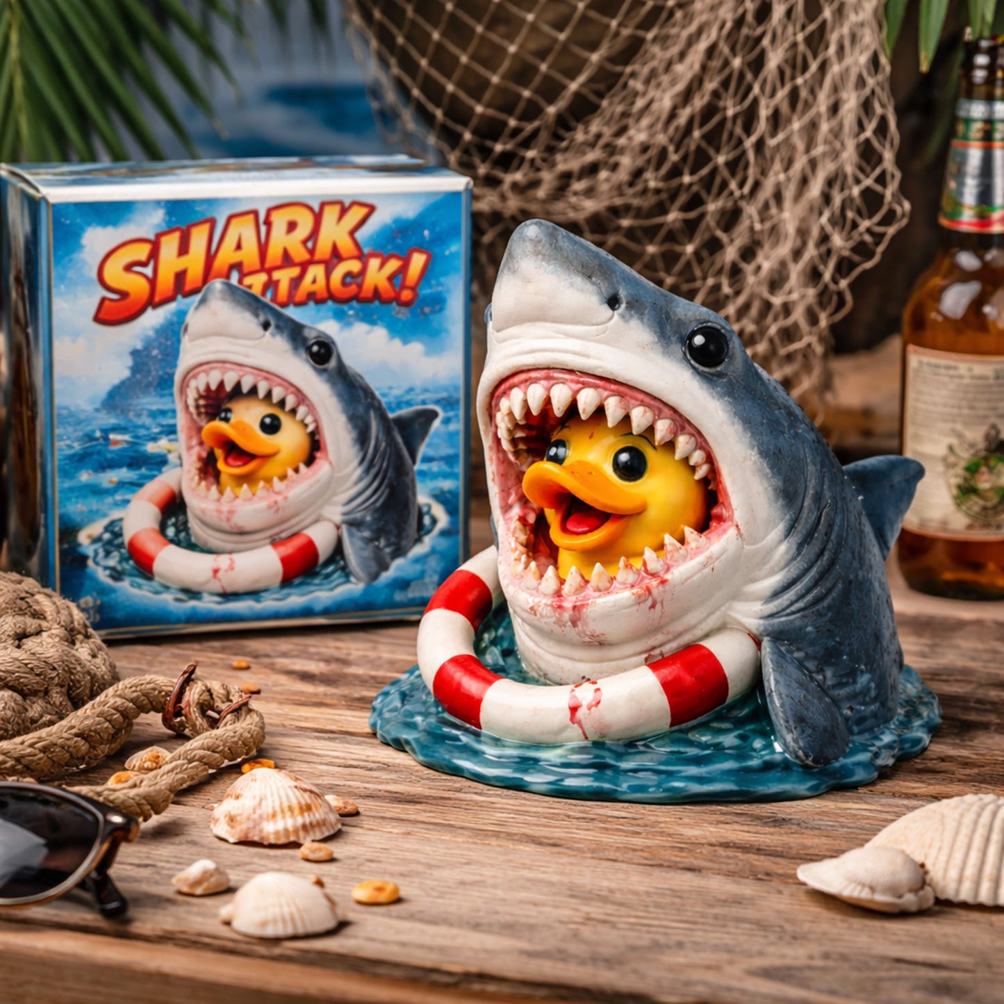 D-Shark Bath Toy Rubber Duck