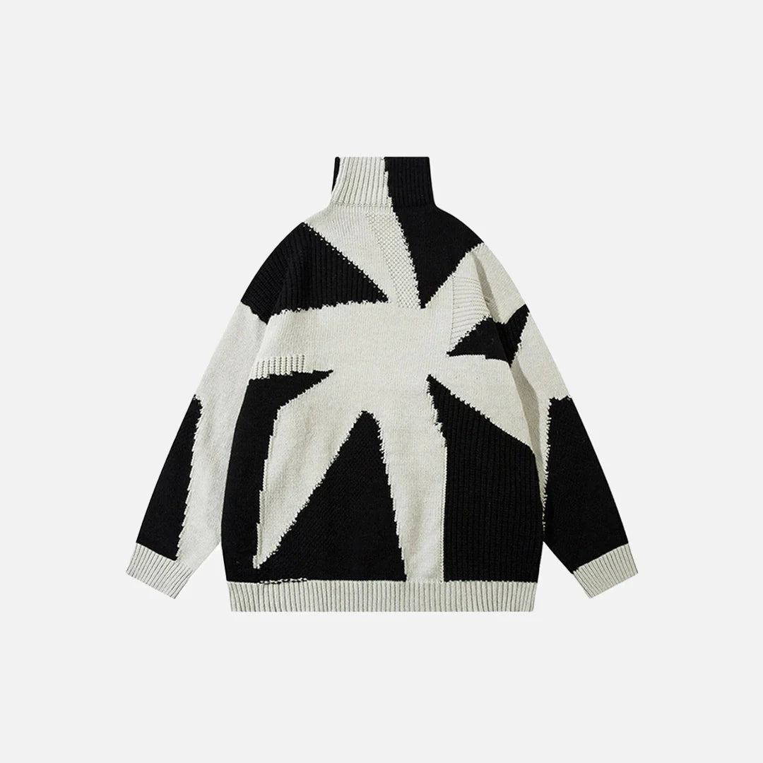 Y2K Fractal Burst Sweater