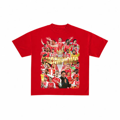 Arsenal Premier League Champions 2025/26 T-Shirt | Gunners EPL Winners Graphic Tee