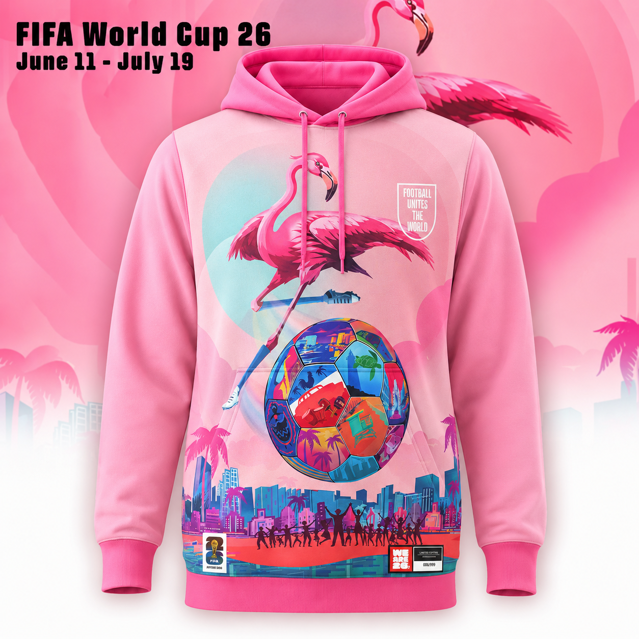 FIFA World Cup 2026 Miami Hoodie - Limited Edition Host City Collection