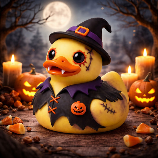 Halloween Zombie Witch Rubber Duck