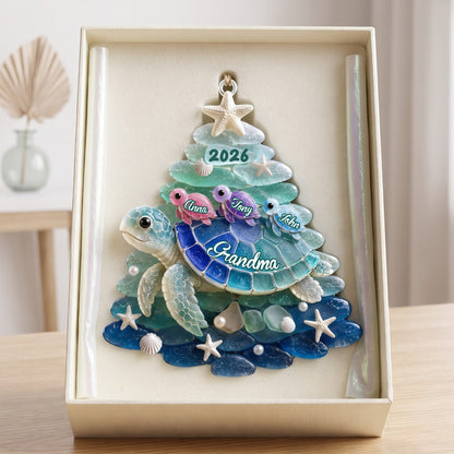 Turtle Grandma Acrylic Ornament - Personalized Gifts For Christmas 07nalu010826