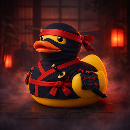 Ninja Warrior Rubber Duck with Katana