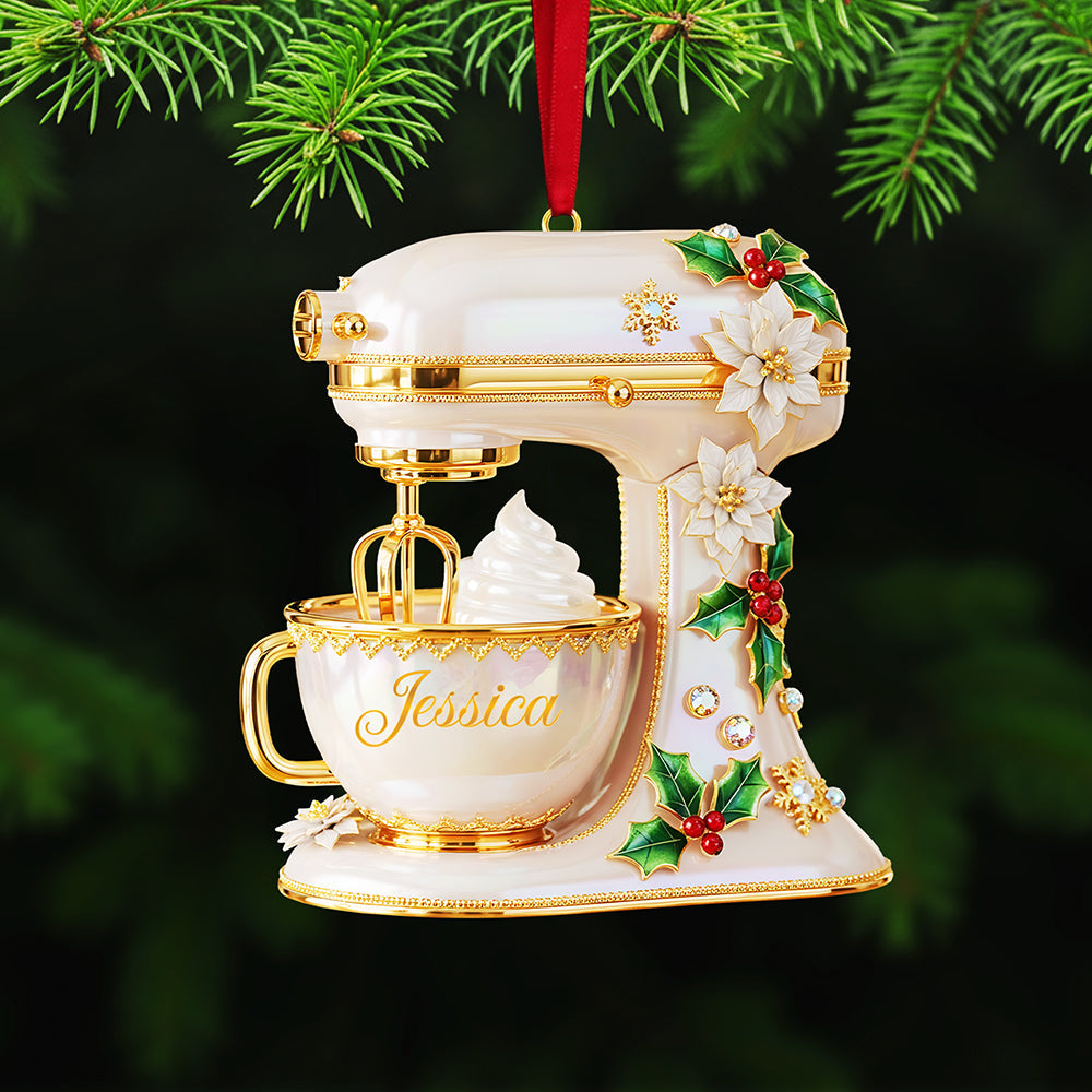Personalized Gifts For Christmas - Baking Mixer Acrylic Ornament 02pgta091025