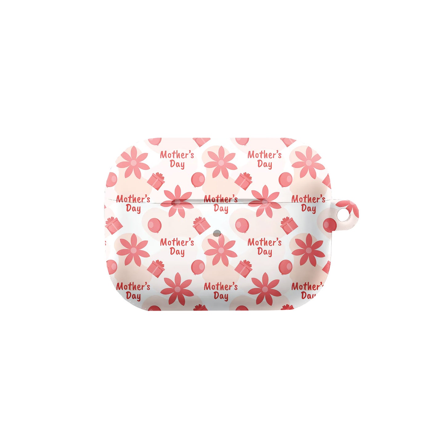 Mother's Day Pink Flower & Gift Earbud Airpod Case