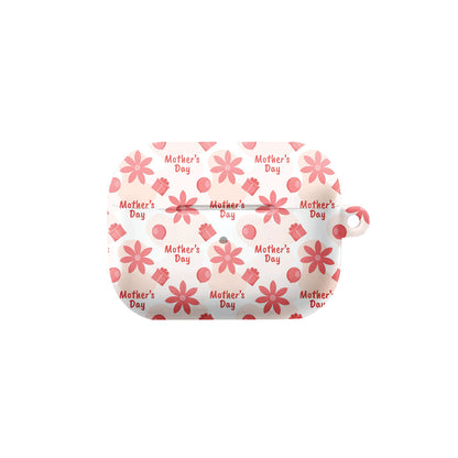 Mother's Day Pink Flower & Gift Earbud Airpod Case