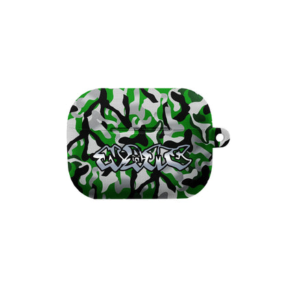 Green Graffiti Camo AirPods Case