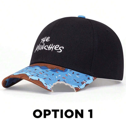 Embroidered Donut Hip Hop Baseball Cap