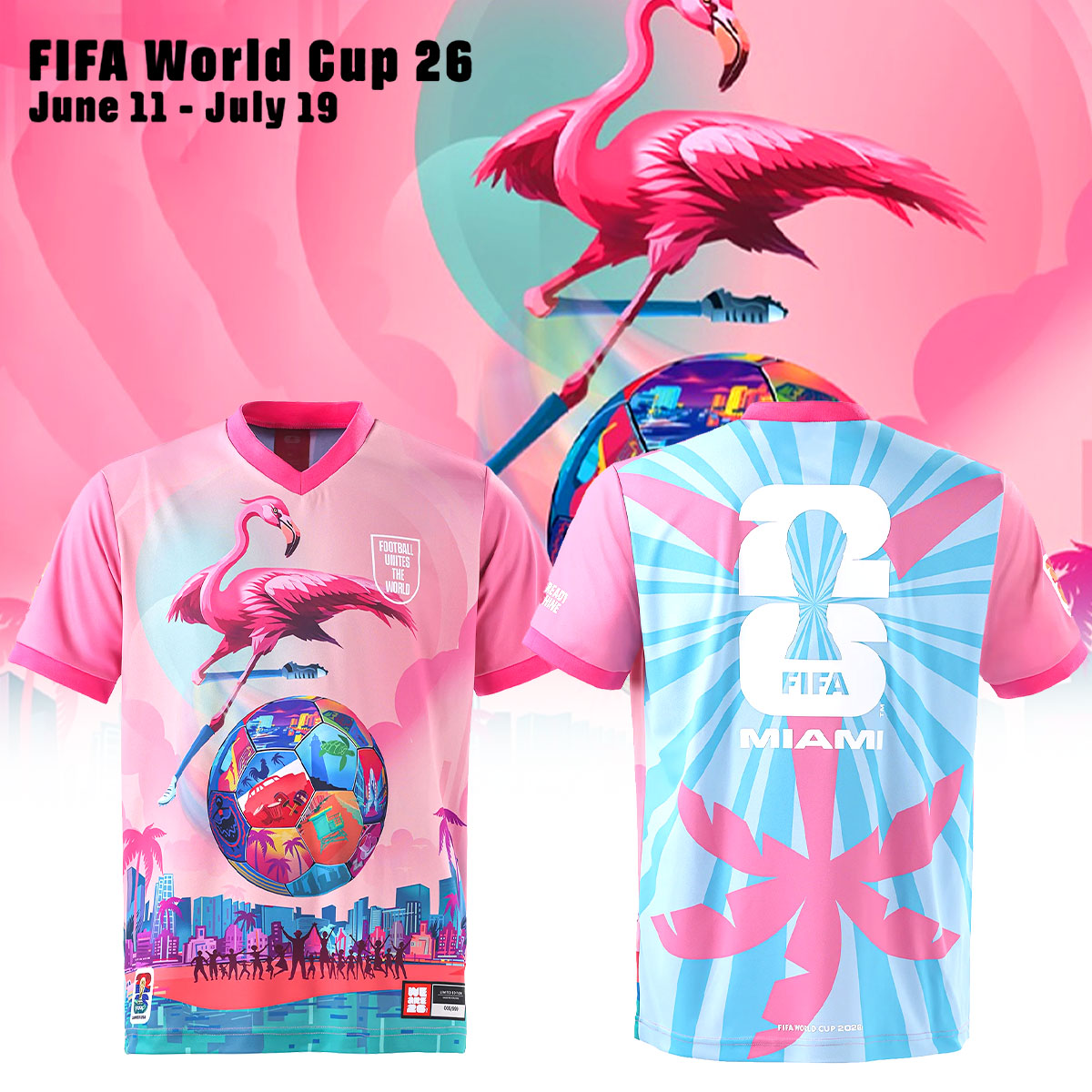 Limited Edition Miami City Jersey World Cup 2026