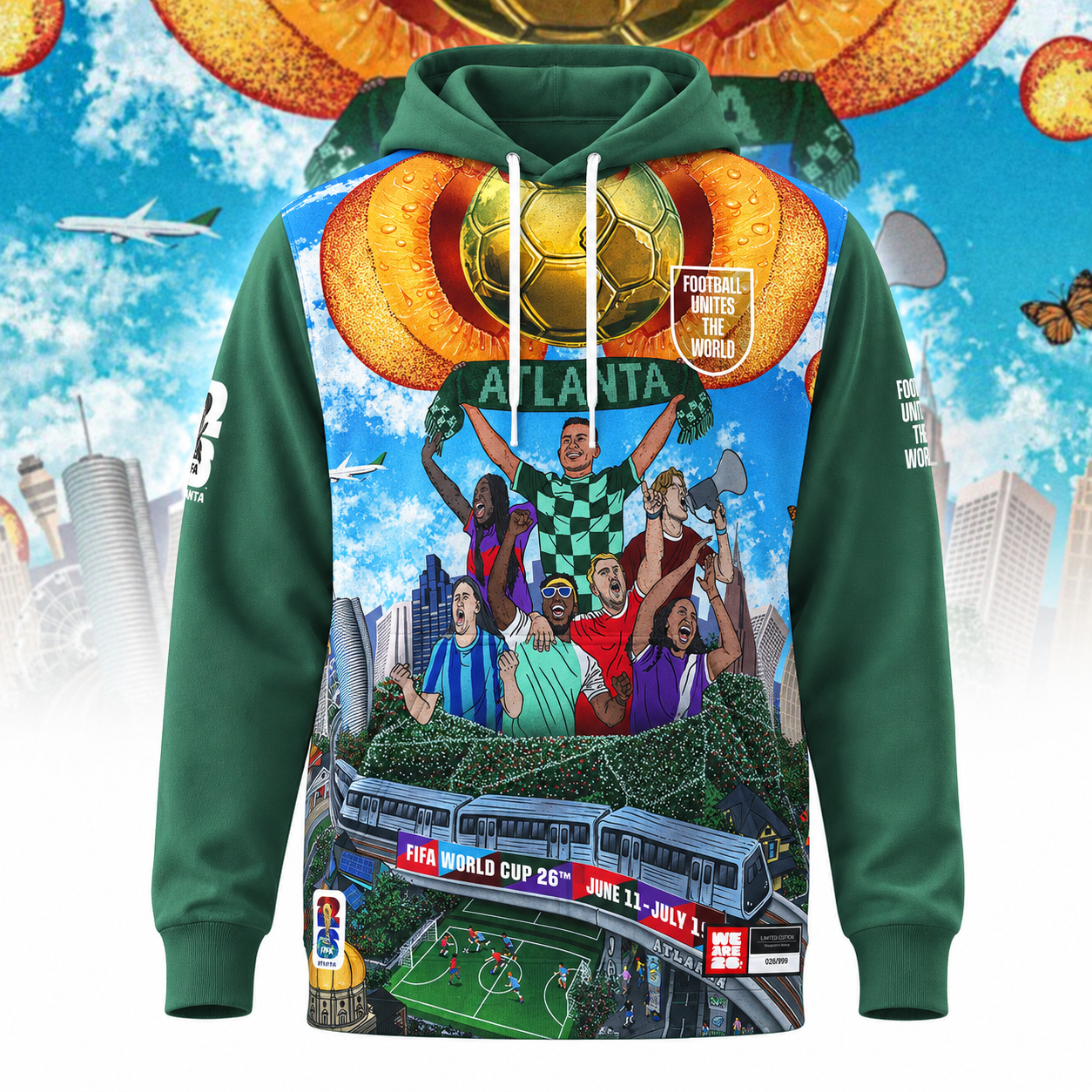 FIFA World Cup 2026 Atlanta Hoodie - Limited Edition Host City Collection