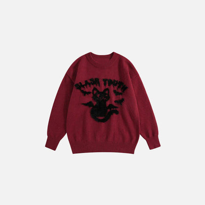 Y2K Slash Youth Cat Sweater