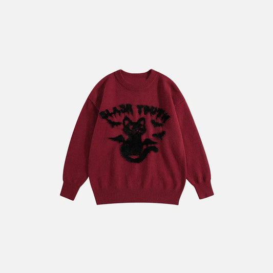Y2K Slash Youth Cat Sweater
