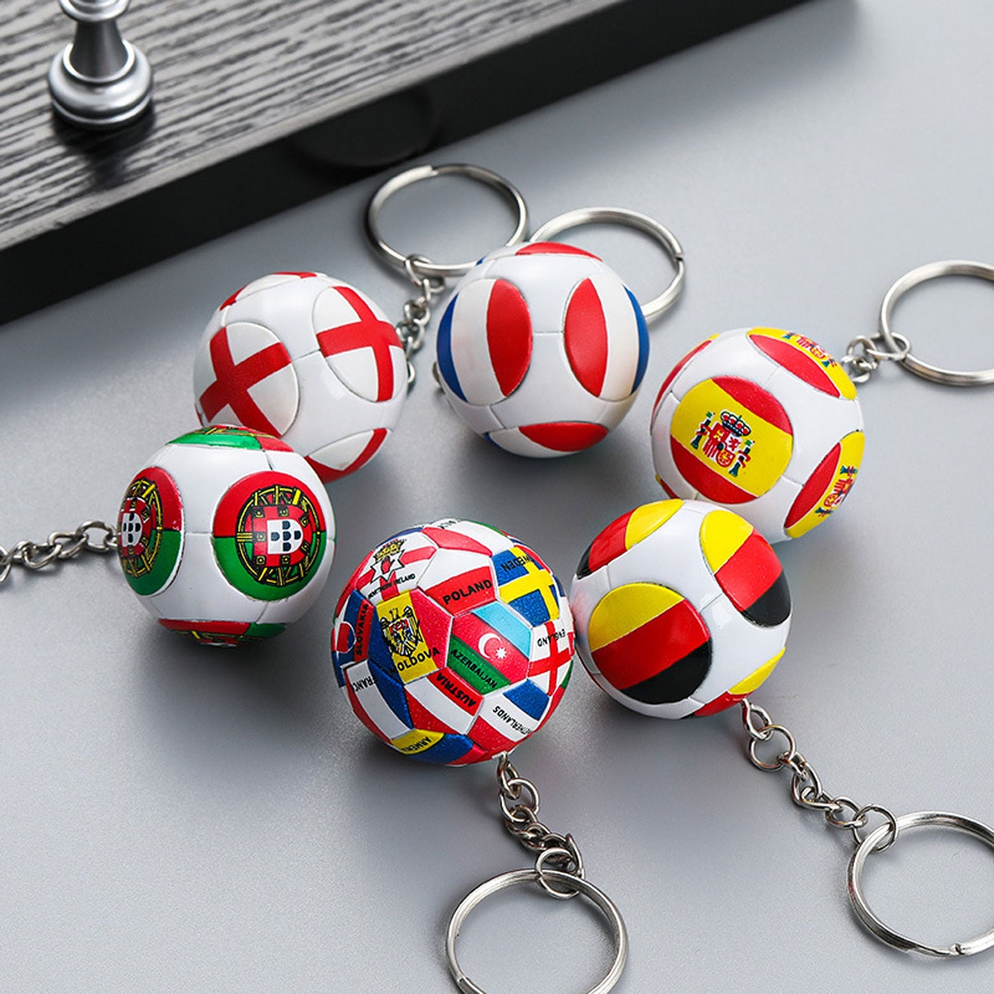 World Cup 2026 Football National Flag Keychains