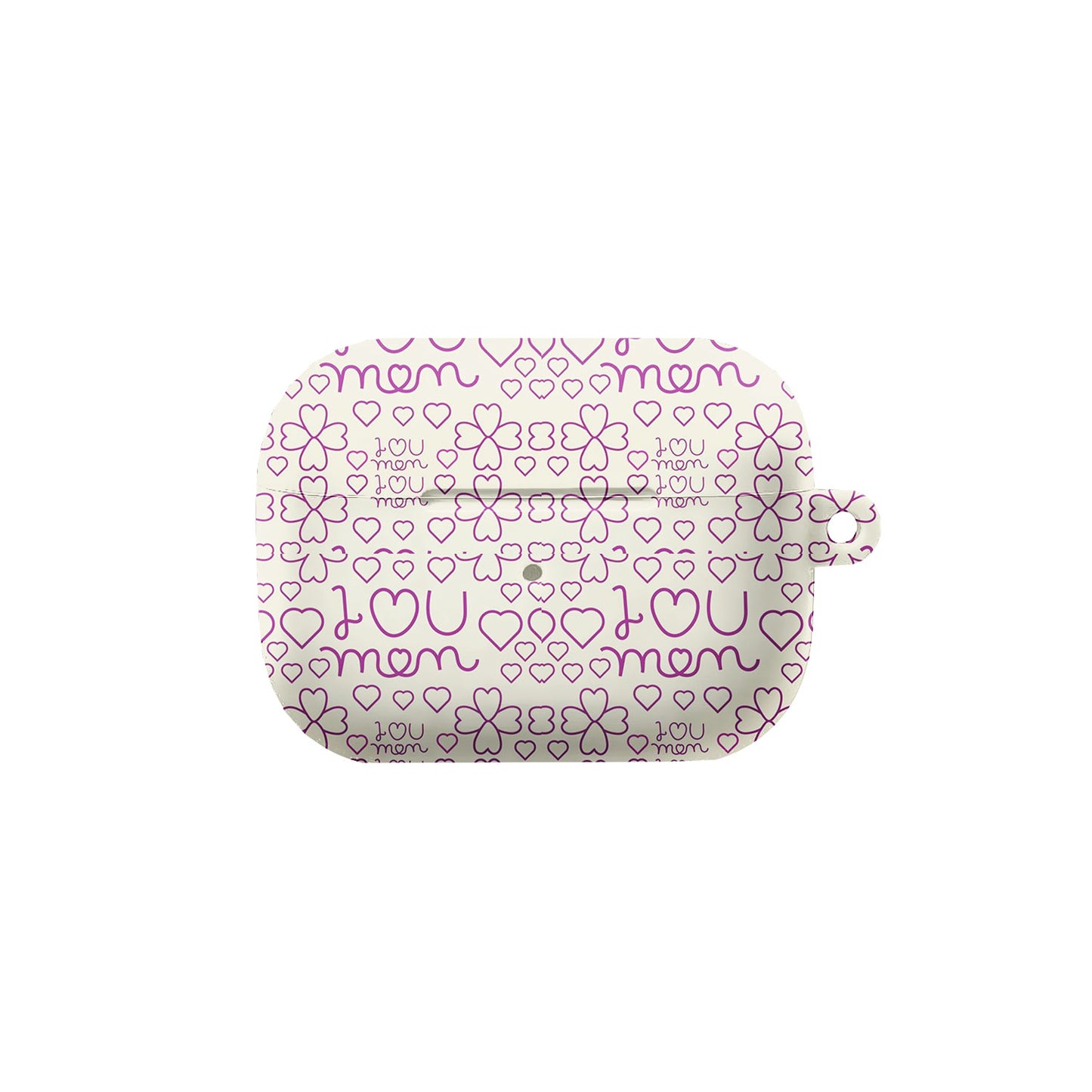 I Heart Mom Pattern Protective AirPods Case