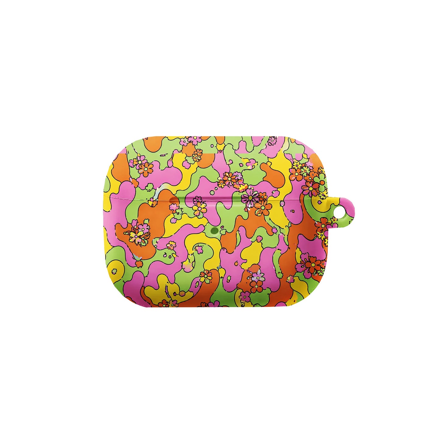 Retro Psychedelic Floral AirPods Case