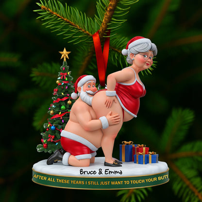 Mischief Santa Couple Ornament - Personalized Christmas Gift For Couples 08OHLU170925