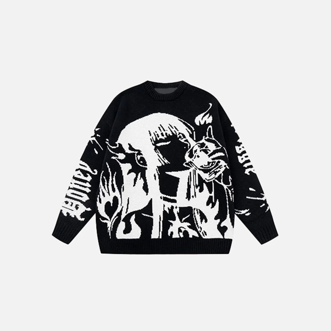 Manga Flame 01 Sweater
