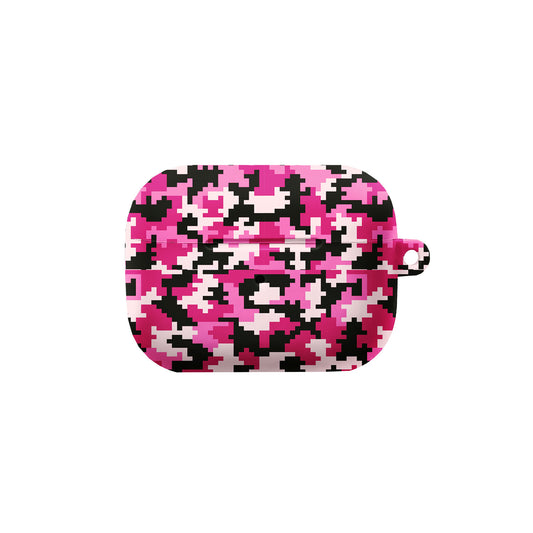 Pink Pixel Digital Camo AirPods Case