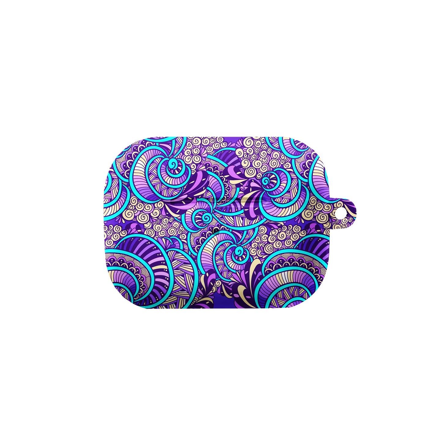 Purple Teal Mandala AirPods Case