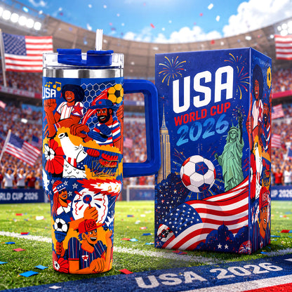USA Sports Fan Tumbler Stainless Steel