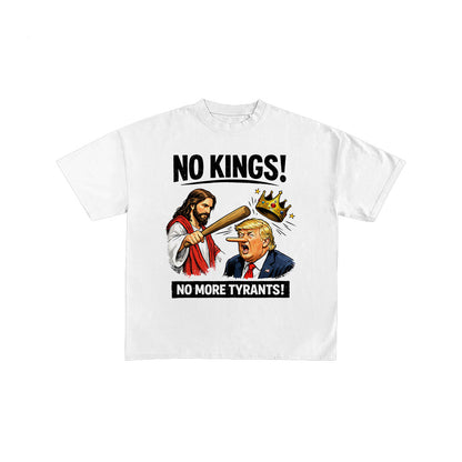 NO KINGS NO TYRANTS Anti-Trump Funny T-Shirt