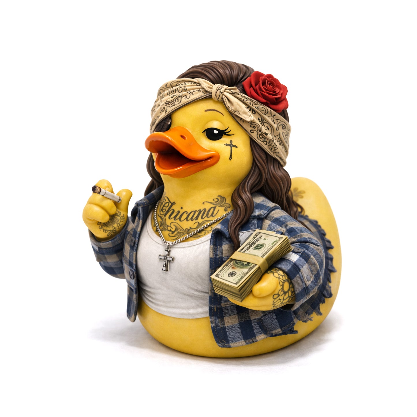 Chicana Tattooed Rubber Duck Collectible