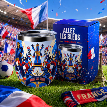 France Football Insulated Wine Tumbler