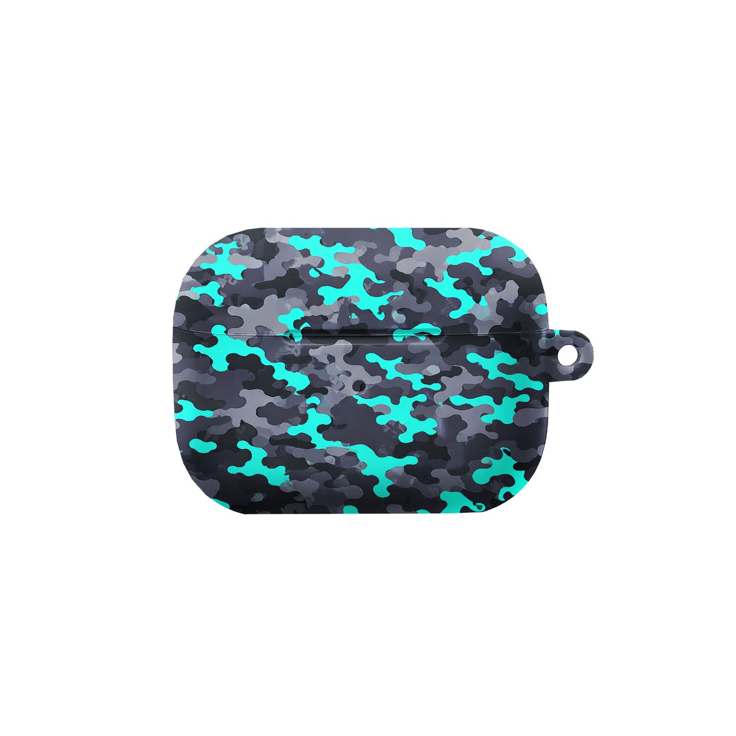 Teal and Grey Camo AirPods Case Cover