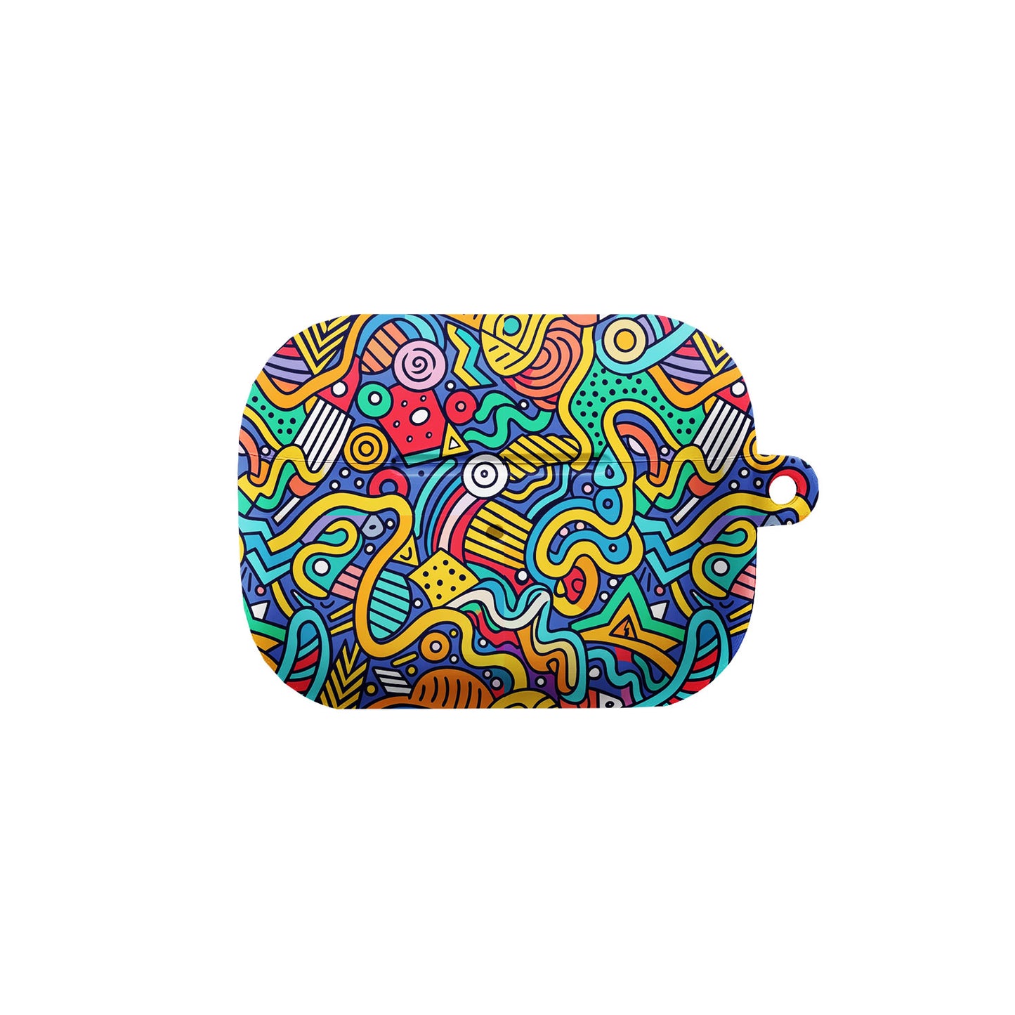 Colorful Abstract Doodle AirPods Case