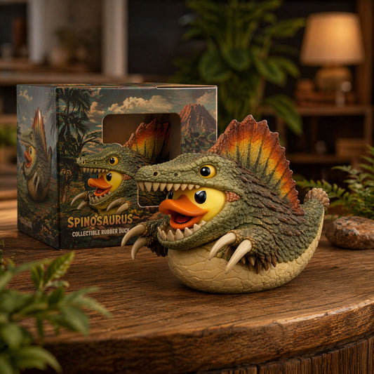 Spinosaurus Dinosaur Cosplay Rubber Duck Figurine