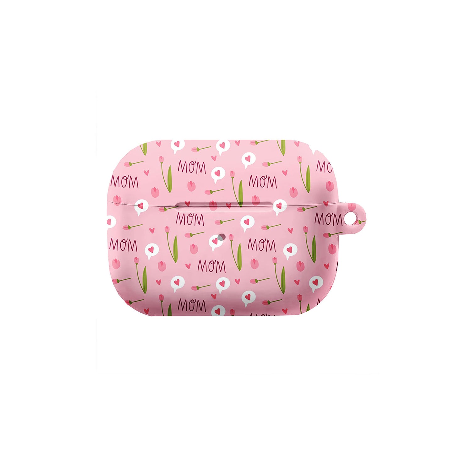 Gift Mother Day Floral Pattern Pink AirPods Case