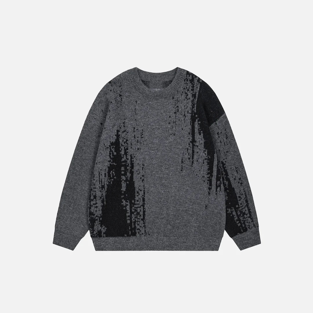 Glitch Matrix Sweater